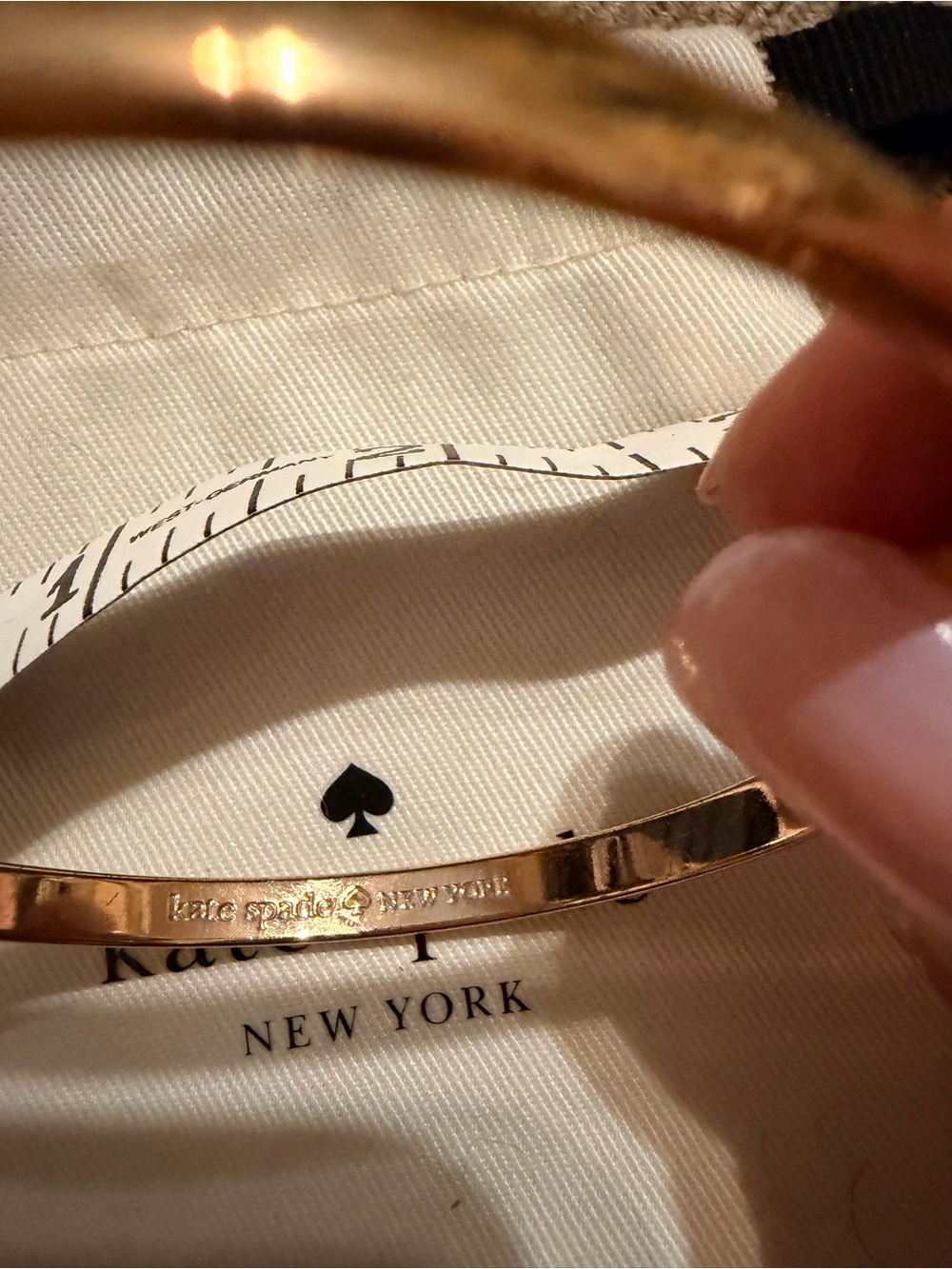 kate spade Gold Polished Bangle Bracelet - Picture 3 of 4